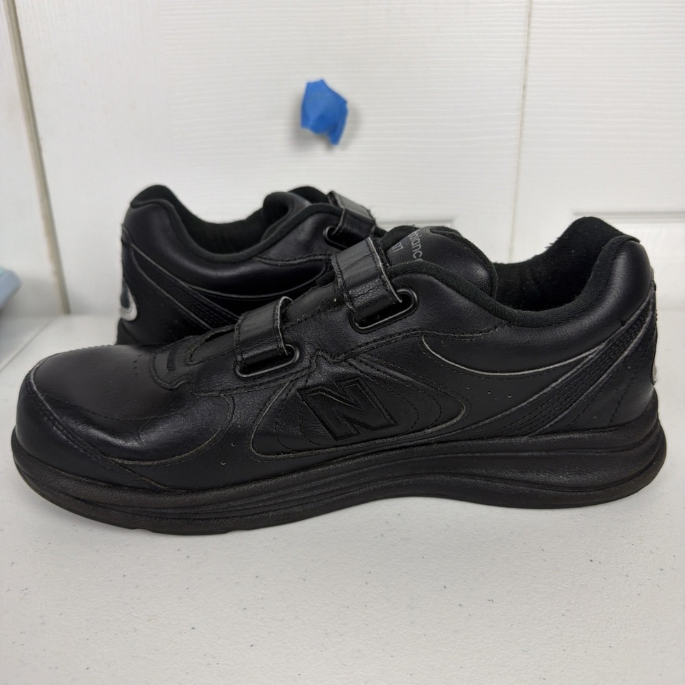 New Balance 577 Black Leather Casual Walking Shoes MW577VK Men's Size 11.5 D USA - Picture 5 of 9